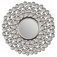 Ren Wil Chic Satin Nickel Round Mirror