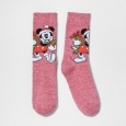 Women's Disney Casual Socks Deep Red 9-11