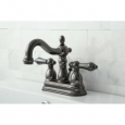 Double-handle Centerset Black Nickel Bathroom Faucet (As Is Item)