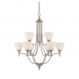 Savoy House Herndon Satin Nickel-finished Metal 9-light Chandelier