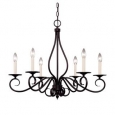 Oxford English Bronze-finished Metal 6-light Chandelier