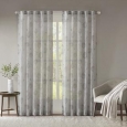 Madison Park Irie Printed Lightweight Sheer Crushed Curtain Panel Pair