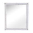 Zuo Modern Smooth Mirror Smooth 30 Inch x 26 Inch Rectangular Bonded Leather Framed Mirror