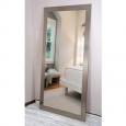 BrandtWorks Silvertone Stainless Floor/Vanity Mirror - Silver