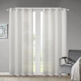 Madison Park Vera Geo Burnout Sheer Curtain Panel