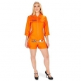 Orange Prisoner Jumpsuit Adult Costume L