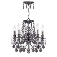 Crystorama Lighting Group 5545 Crystal Five Light Up Lighting Ceiling Fixture fr