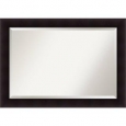 Bathroom Mirror Extra Large, Portico Espresso 42 x 30-inch