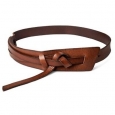 Women's Wide Messy Knot Belt Brown S - Mossimo Supply Co.