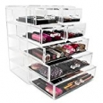 Sorbus® Acrylic Cosmetics Makeup and Jewelry Storage Case Display- 3 Large and