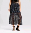 Xhilaration Women's Woven Maxi Skirt - Black - Size: M