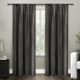 ATI Home Cotton Velvet Blackout Lined Curtain Panel