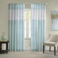 Madison Park Jeffrey Soft Touch Aqua Curtain Panel 50x84 in Taupe(As Is Item)