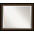 Wall Mirror Medium, Sheffield Walnut 19 x 23-inch (As Is Item)