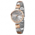 Akribos XXIV Women's Swiss Quartz Diamond Markers Two-Tone Bracelet Watch