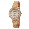 Akribos XXIV Women's Swiss Quartz Diamond-Accented Dial Bracelet Watch