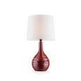 Ore International Kapila Red Ceramic Living Room Table Lamp