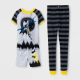 Boys' Batman 3pc Cotton Pajama Set - Black 8
