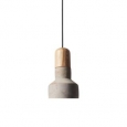 Light Society Rochester Concrete Finish Wood Mini Pendant Lamp