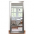 US Made Silver Brushed Nickel Beveled Full Body Mirror