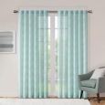 Urban Habitat Callie Jacquard Clipped Geo Sheer Curtain Panel