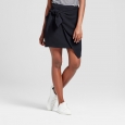 Women's Tie Skirt - Who What Wear Black 12