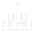 Piper Porcelena-finished Metal 12-light Chandelier