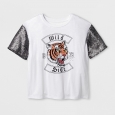 Girls' Sequin Graphic T-Shirt - art class White S