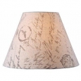 Design Match 15-inch Beige French Print Lamp Shade