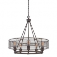 Eurofase London Metal Cage Diffuser Light Pendant, Chrome Finish