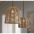 Signature Design by Ashley Jamarion Natural Rope Pendant Light