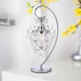 Unnie 1-light Chrome 24-inch Crystal Table Lamp