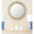 Safavieh Sunray Circle Antique Gold 31-inch Mirror