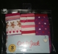 3 Pairs Of Cat & Jack Girls Briefs Underwear Size Small 6/6x