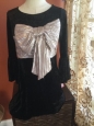 Xhileration Target Black Velour Dress With Bow On Bodice $27.99 Holiday