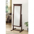 Linon Daphne Brown Frame Cheval Floor Mirror