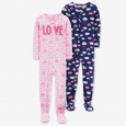 Toddler Girls' Love/Clouds Pajama Set - Just One You made by carter’s Pink 2T