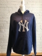 York Yankees Genuine Merchandise Navy Hooded Sweatshirt Hoodie Size Large