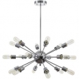 Light Society Sputnik Style Chrome Iron Chandelier