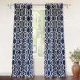 DriftAway Abigail Trellis Room Darkening Window Curtains, 2 Panels