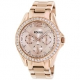 Fossil Women's Riley ES2811 Rose-Gold Stainless-Steel Fashion Watch