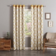 Aurora Home Moroccan Tile Print Room Darkening Grommet Top Curtain Panel Pair