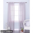 Aurora Home Branch Pattern Sheer Burnout 84-inch Rod Pocket Curtain Panel Pair - 54 x 84