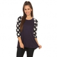 Women's Polka Dot Sleeve Tunic