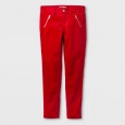 Girls' Velvet Skinny Fashion Pants - Cat & Jack Red Velvet 6