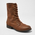 Women's Cassie Combat Boots - Mossimo Supply Co. Cognac 6