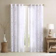 Madison Park Vina Sheer Bird Curtain Panel