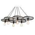 Barnyard Wagon Wheel Rustic Chandelier Oil Rubbed Bronze