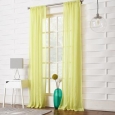 No. 918 Ladonna Rod Pocket Solid Semi-Sheer Window Curtain Panel