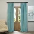 Exclusive Fabrics Signature Velvet 84-inch Blackout Curtain Panel